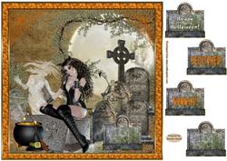 Bewitched 8 x 8ins Card Front