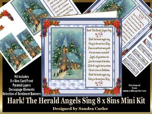 Hark! the Herald Angels Sing 8 x 8ins Mini Kit