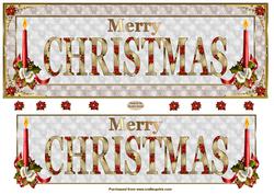Merry Christmas Dl Card Front