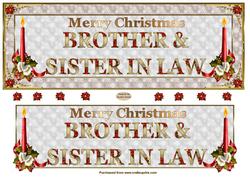 Brother & Sister in Law Large Dl Card Front