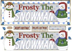 Christmas Frosty the Snowman dl Topper
