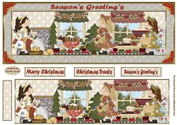 Season's Greeting's Large Dl Card Front