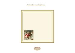 Vintage 'having Fun at Christmas' 5'' Square Insert 1