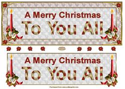 Merry Christmas To You All Large dl Topper