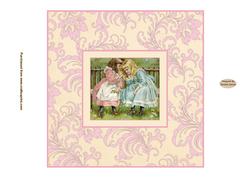 Pretty Pink Floral Vintage 7'' Insert
