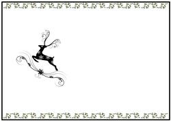 Christmas Reindeer Insert 1