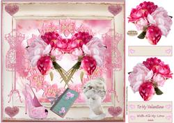 To My Valentine 8'' Square Card Front