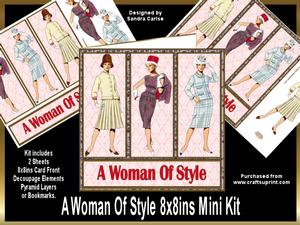 A Woman of Style 8x8ins Mini Kit