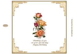 Vintage Roses 8x8ins Insert 1