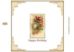 Vintage Watering Can 8x8ins Insert