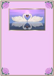 Swans in Love Insert