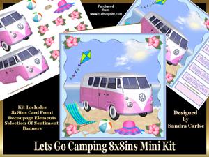 Lets Go Camping 8x8ins Mini Kit