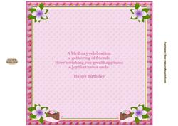 The Cake Shop - Birthday Insert 1
