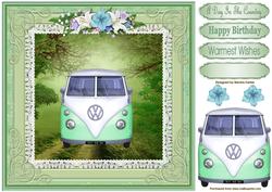 A Day in the Countryside - Approx: 8x8ins Card Front