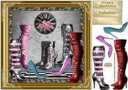 Fashion Footwear Decoupage Topper