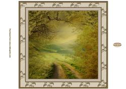 A Drive in the Country Approx: 8x8ins Insert