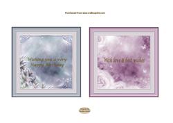 Birds in Flight 4.5ins x 2 Inserts 1