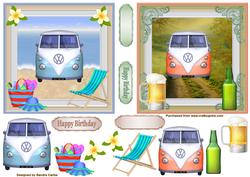 Camping Toppers 5x5ins Toppers x 2