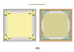 Pretty 5x5ins Topper Inserts X2
