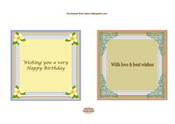 Pretty Topper Inserts 4.5ins x 2