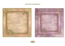 In the Garden X2 Inserts 5x5ins
