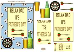 Relax Dad It's Father's Day Pyramid Card Front 2