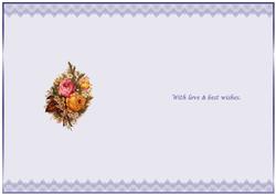 Vintage Roses Insert with Lace Border
