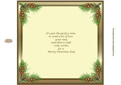 Christmas Holly 8x8ins Insert 1