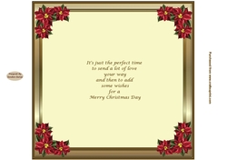 Poinsettia 8x8ins Insert 1