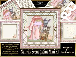 Nativity Scene 7x7ins Mini Kit