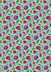 Pretty Pink Flowers Backing Paper 2