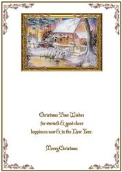 A Snowy Cottage Christmas Insert