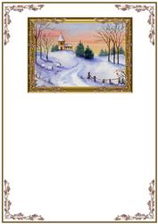 A Snowy Church at Christmas Insert 1