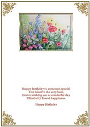 A Field of Flowers Insert