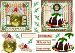 Christmas Time x 2 Toppers