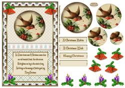 A Christmas Robin Card Front