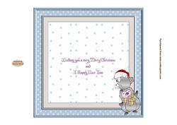 Happy Feet at Christmas 7x7ins Insert
