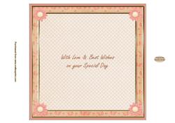 Girl's Together Peach Patterned 7.5ins Insert 1