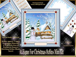 At Home for Christmas 8x8ins Mini Kit