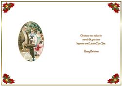 A Family at Home Christmas Insert