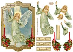 An Angel from Above Decoupage Card Front