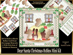 Dear Santa 8x8ins Mini Kit