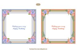 Floral Topper Inserts x 2