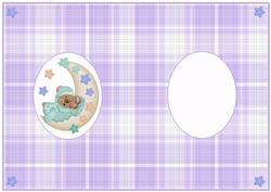 New Baby Boy Blank Insert