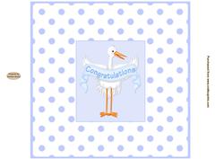 New Baby Boy 8x8ins Insert 1