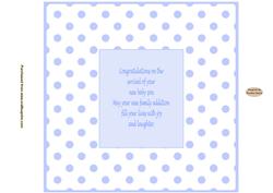 New Baby Son 8x8ins Insert 1