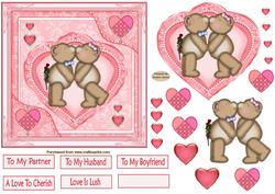 Love is Lush Decoupage Topper