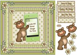 Bear Hugs Decoupage Topper 2