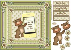 Bear Hugs Decoupage Topper 4