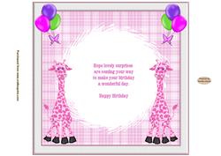 Pink Giraffe Insert to Match Cup603621_719